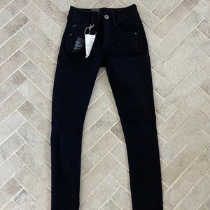 G-Star Women's LYNN MID SUPER SKINNY BLACK JEANS , NWT, W25 L32